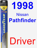 Driver Wiper Blade for 1998 Nissan Pathfinder - Hybrid