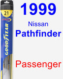 Passenger Wiper Blade for 1999 Nissan Pathfinder - Hybrid