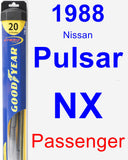 Passenger Wiper Blade for 1988 Nissan Pulsar NX - Hybrid