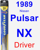 Driver Wiper Blade for 1989 Nissan Pulsar NX - Hybrid