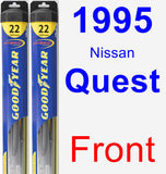 Front Wiper Blade Pack for 1995 Nissan Quest - Hybrid