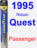 Passenger Wiper Blade for 1995 Nissan Quest - Hybrid