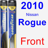 Front Wiper Blade Pack for 2010 Nissan Rogue - Hybrid