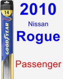 Passenger Wiper Blade for 2010 Nissan Rogue - Hybrid