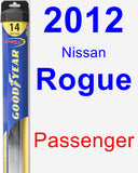 Passenger Wiper Blade for 2012 Nissan Rogue - Hybrid
