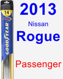 Passenger Wiper Blade for 2013 Nissan Rogue - Hybrid