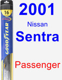 Passenger Wiper Blade for 2001 Nissan Sentra - Hybrid