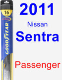 Passenger Wiper Blade for 2011 Nissan Sentra - Hybrid