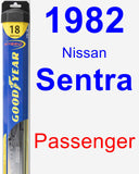 Passenger Wiper Blade for 1982 Nissan Sentra - Hybrid