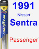 Passenger Wiper Blade for 1991 Nissan Sentra - Hybrid