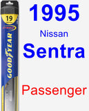 Passenger Wiper Blade for 1995 Nissan Sentra - Hybrid