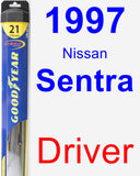 Driver Wiper Blade for 1997 Nissan Sentra - Hybrid