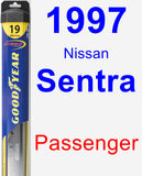 Passenger Wiper Blade for 1997 Nissan Sentra - Hybrid