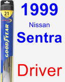 Driver Wiper Blade for 1999 Nissan Sentra - Hybrid