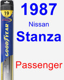 Passenger Wiper Blade for 1987 Nissan Stanza - Hybrid