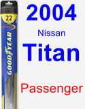 Passenger Wiper Blade for 2004 Nissan Titan - Hybrid