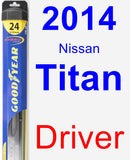 Driver Wiper Blade for 2014 Nissan Titan - Hybrid