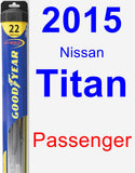 Passenger Wiper Blade for 2015 Nissan Titan - Hybrid