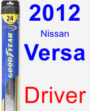 Driver Wiper Blade for 2012 Nissan Versa - Hybrid