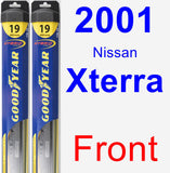 Front Wiper Blade Pack for 2001 Nissan Xterra - Hybrid