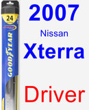 Driver Wiper Blade for 2007 Nissan Xterra - Hybrid