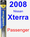 Passenger Wiper Blade for 2008 Nissan Xterra - Hybrid