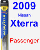 Passenger Wiper Blade for 2009 Nissan Xterra - Hybrid