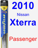 Passenger Wiper Blade for 2010 Nissan Xterra - Hybrid