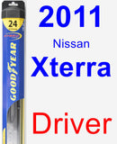 Driver Wiper Blade for 2011 Nissan Xterra - Hybrid