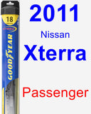 Passenger Wiper Blade for 2011 Nissan Xterra - Hybrid