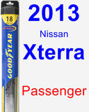 Passenger Wiper Blade for 2013 Nissan Xterra - Hybrid