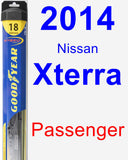 Passenger Wiper Blade for 2014 Nissan Xterra - Hybrid