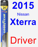 Driver Wiper Blade for 2015 Nissan Xterra - Hybrid