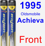 Front Wiper Blade Pack for 1995 Oldsmobile Achieva - Hybrid