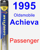 Passenger Wiper Blade for 1995 Oldsmobile Achieva - Hybrid