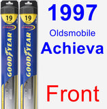 Front Wiper Blade Pack for 1997 Oldsmobile Achieva - Hybrid