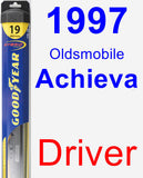 Driver Wiper Blade for 1997 Oldsmobile Achieva - Hybrid