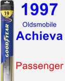 Passenger Wiper Blade for 1997 Oldsmobile Achieva - Hybrid