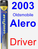 Driver Wiper Blade for 2003 Oldsmobile Alero - Hybrid