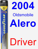 Driver Wiper Blade for 2004 Oldsmobile Alero - Hybrid