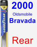 Rear Wiper Blade for 2000 Oldsmobile Bravada - Hybrid