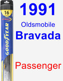 Passenger Wiper Blade for 1991 Oldsmobile Bravada - Hybrid