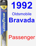 Passenger Wiper Blade for 1992 Oldsmobile Bravada - Hybrid