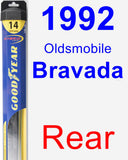 Rear Wiper Blade for 1992 Oldsmobile Bravada - Hybrid