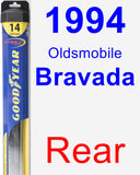 Rear Wiper Blade for 1994 Oldsmobile Bravada - Hybrid