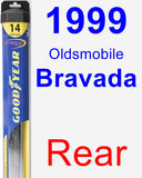 Rear Wiper Blade for 1999 Oldsmobile Bravada - Hybrid