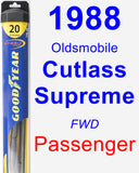 Passenger Wiper Blade for 1988 Oldsmobile Cutlass Supreme - Hybrid