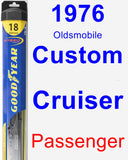 Passenger Wiper Blade for 1976 Oldsmobile Custom Cruiser - Hybrid