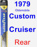 Rear Wiper Blade for 1979 Oldsmobile Custom Cruiser - Hybrid