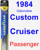 Passenger Wiper Blade for 1984 Oldsmobile Custom Cruiser - Hybrid